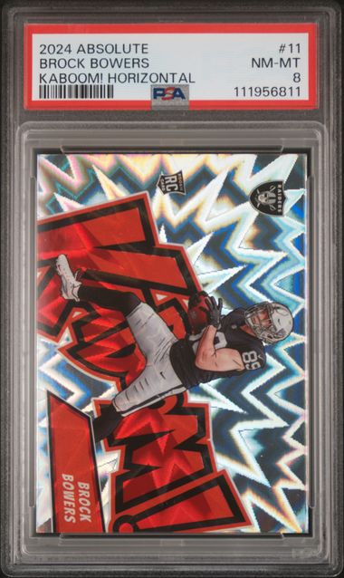 2024 Panini Absolute Kaboom! Horizontal Brock Bowers #11 Nm-Mt 8 front