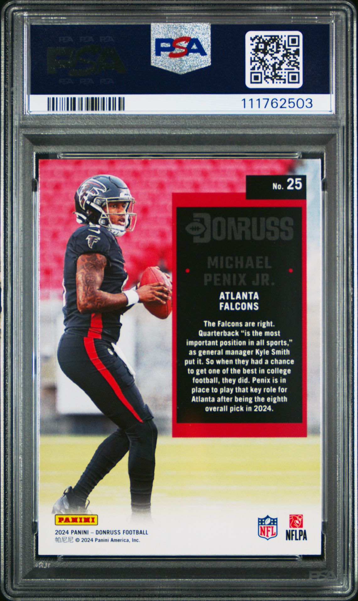 2024 Panini Donruss Retro 1994 Michael Penix Jr. #25 Mint 9 back