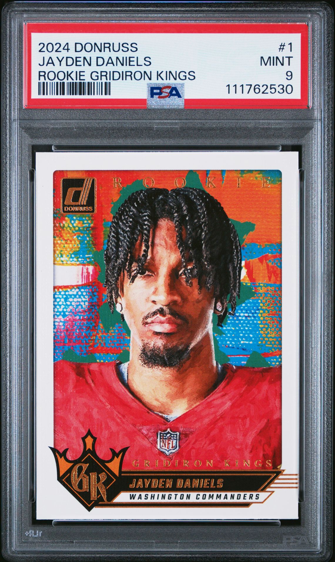 2024 Panini Donruss Rookie Gridiron Kings Jayden Daniels #1 Mint 9 front
