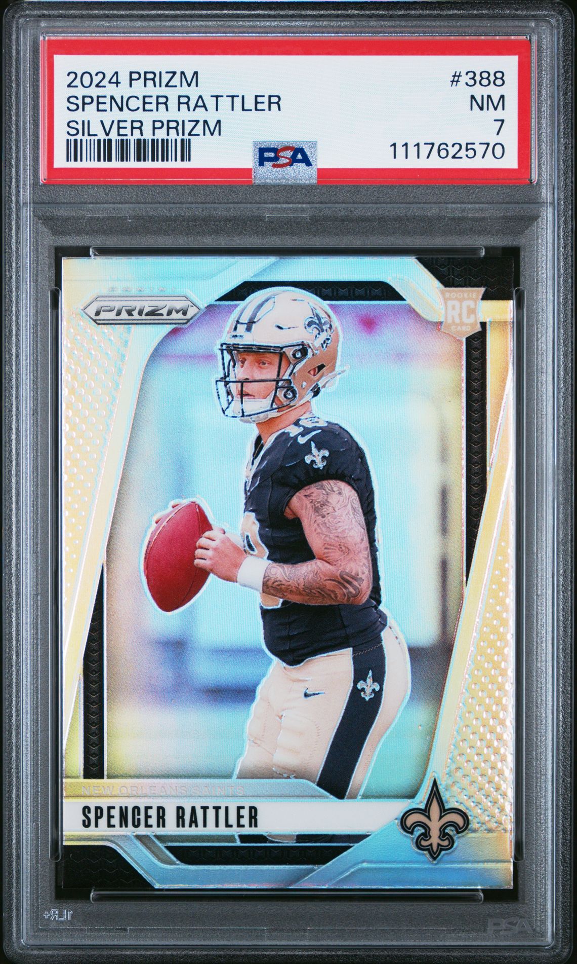2024 Panini Prizm Spencer Rattler #388 (Silver Prizm) Nm 7 front