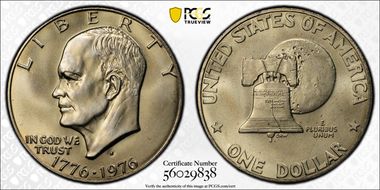 1976-S $1 Silver MS66