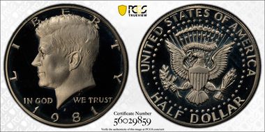 1981-S 50C Type 1 PR67DCAM