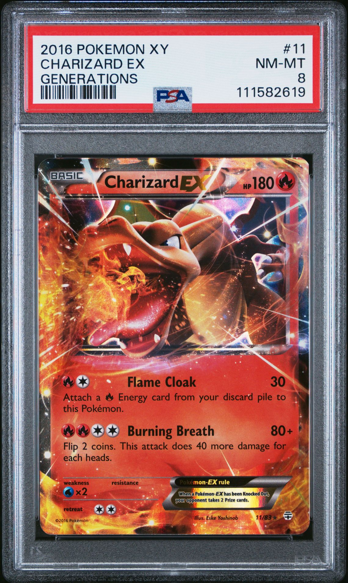 2016 Pokemon Xy Generations Charizard Ex #11 (Generations) Nm-Mt 8 front
