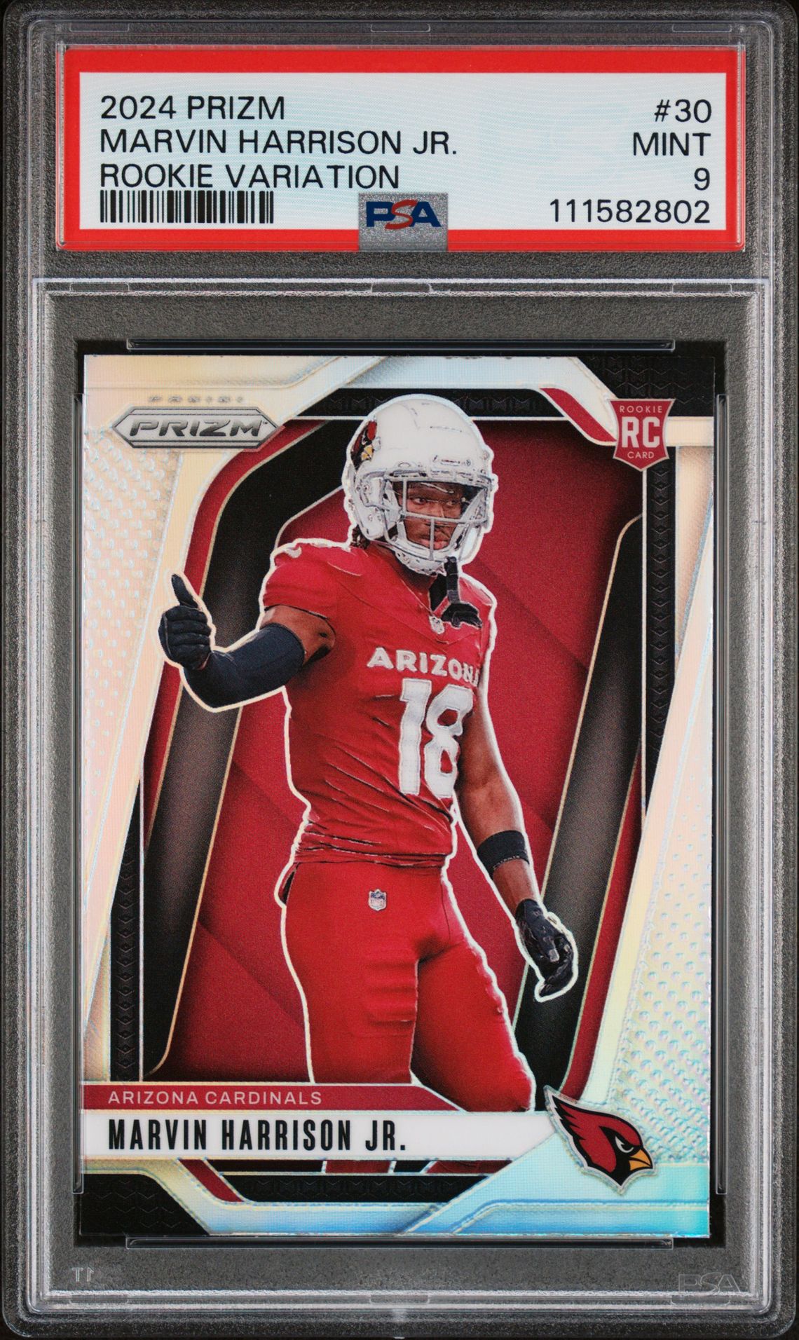 2024 Panini Prizm Rookie Variation Marvin Harrison Jr. #30 Mint 9 front