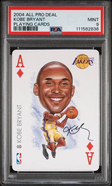 2004 All Pro Deal Playing Cards Kobe Bryant (Playing Cards) Mint 9 front