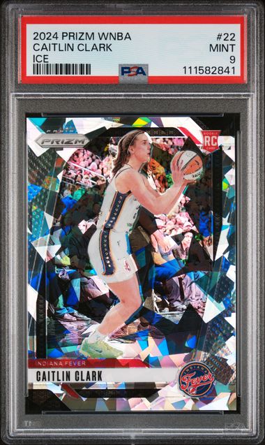 2024 Panini Prizm Wnba Caitlin Clark #22 (Ice) Mint 9 front