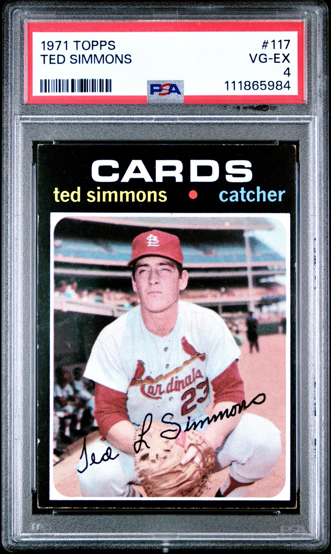 1971 Topps TOPPS #117 Ted Simmons front