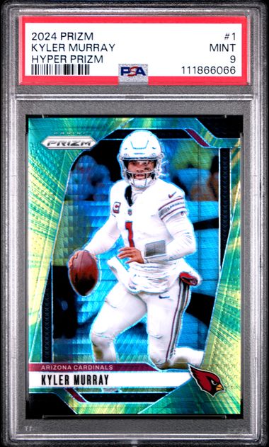 2024 Panini Prizm Kyler Murray #1 (Hyper Prizm) Mint 9 front