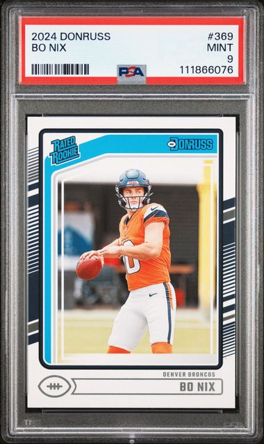 2024 Panini Donruss Bo Nix #369 Mint 9 front