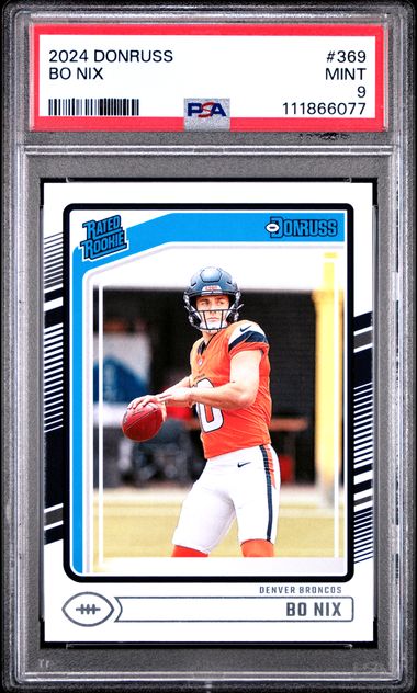 2024 Panini Donruss Bo Nix #369 Mint 9 front