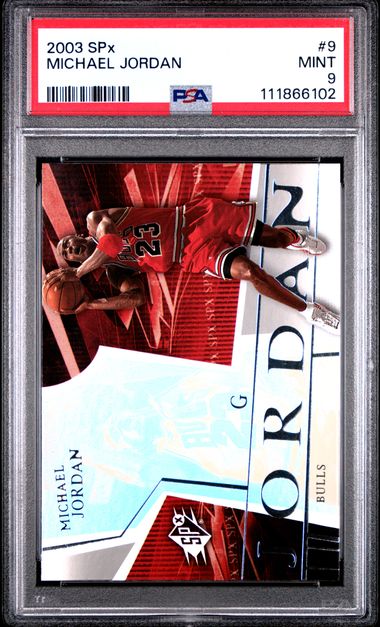 2003 Spx Michael Jordan #9 Mint 9 front