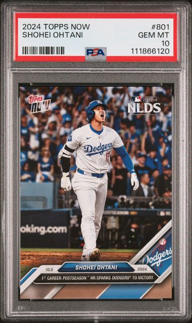 2024 Topps Now Shohei Ohtani #801 Gem Mt 10 front