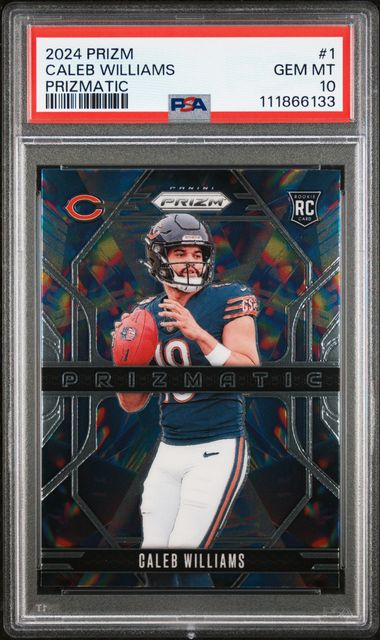2024 Panini Prizm Prizmatic Caleb Williams #1 Gem Mt 10 front
