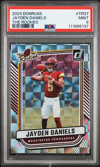 2024 Panini Donruss The Rookies Jayden Daniels #Tr37 Mint 9 front