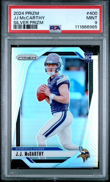 2024 Panini Prizm Jj Mccarthy #400 (Silver Prizm) Mint 9 front