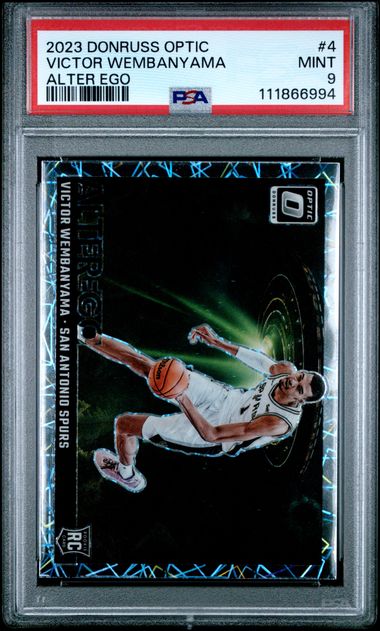 2023 Panini Donruss Optic Alter Ego Victor Wembanyama #4 Mint 9 front