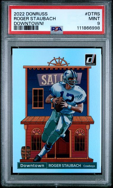 2022 Panini Donruss Downtown Roger Staubach #Dtrs (Downtown!) Mint 9 front