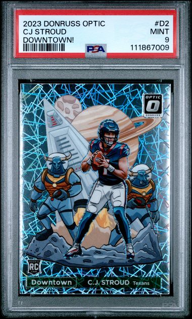 2023 Panini Donruss Optic Downtown! Cj Stroud #D2 (Downtown!) Mint 9 front