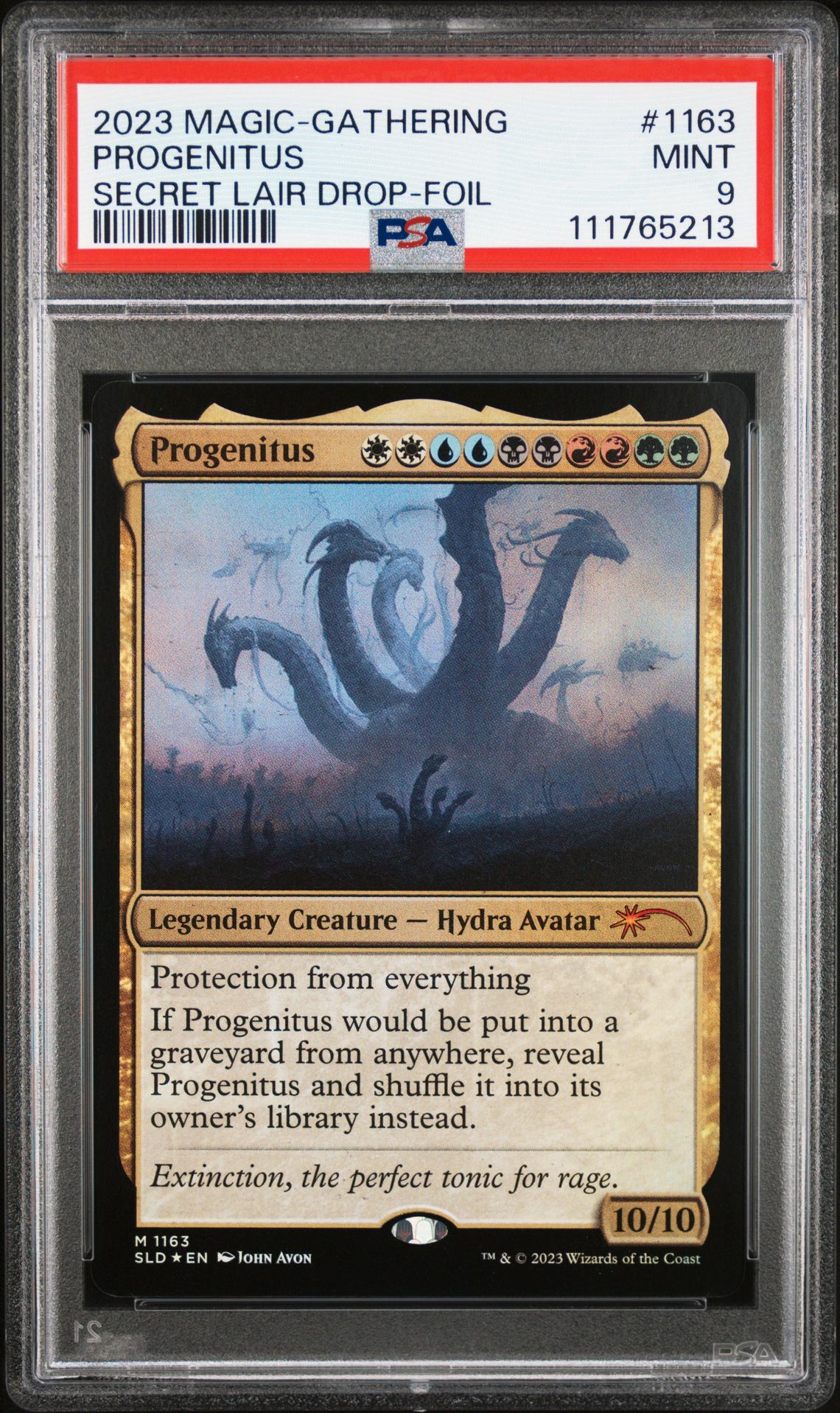2023 MTG MAGIC THE GATHERING SECRET LAIR DROP JOHN AVON-FOIL #1163 Progenitus front