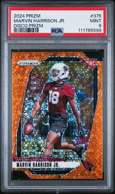 2024 Panini Prizm Marvin Harrison Jr. #375 (Disco Prizm) Mint 9 front