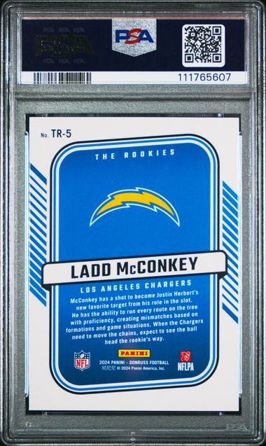 2024 Panini Donruss The Rookies Ladd Mcconkey #Tr5 Gem Mt 10 back