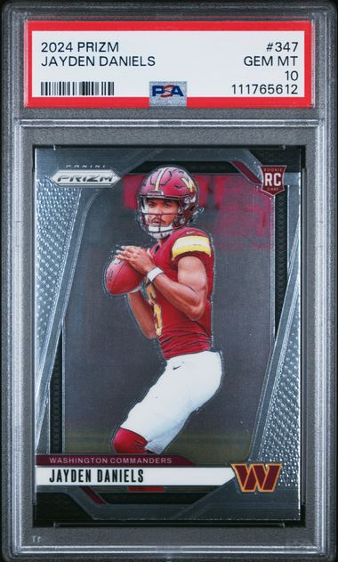 2024 Panini Prizm Jayden Daniels #347 Gem Mt 10 front
