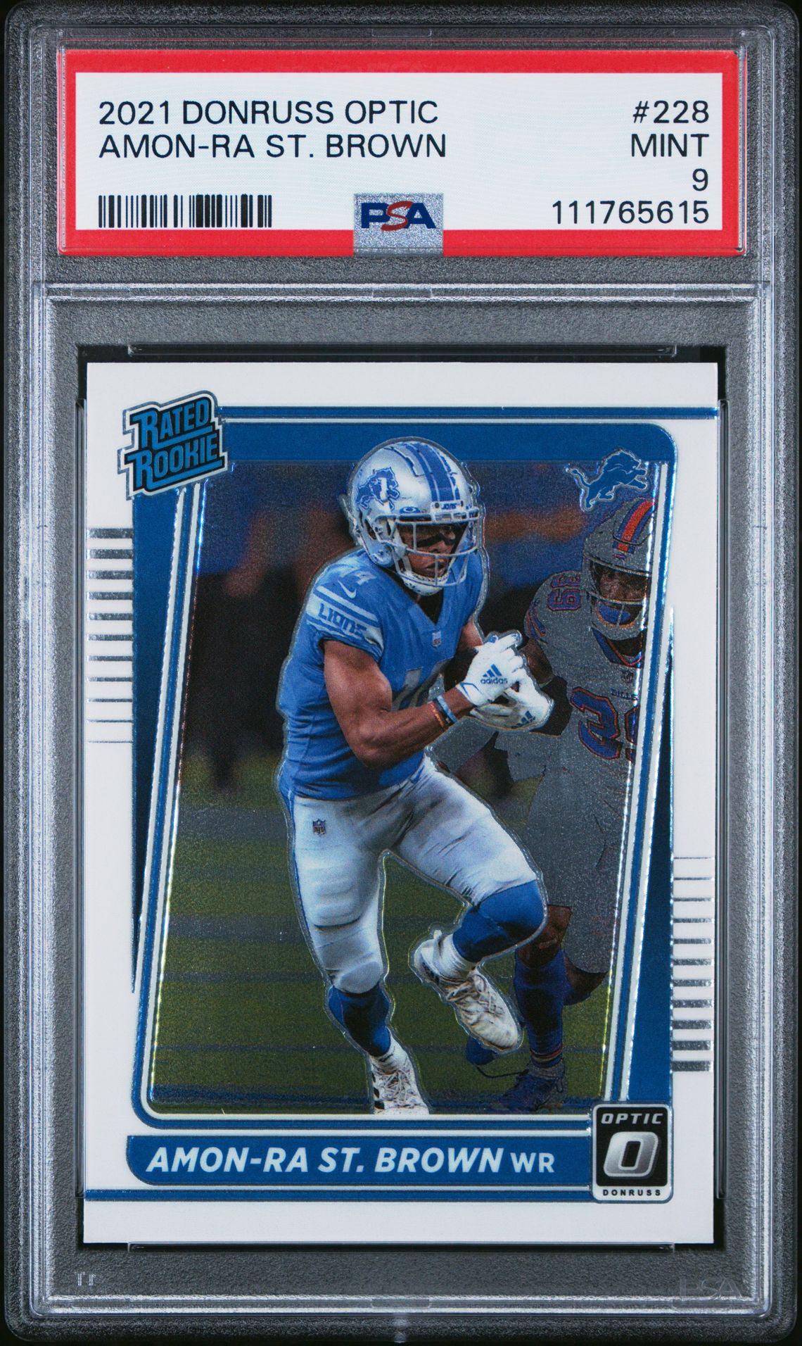 2021 Panini Donruss Optic Amon-Ra St. Brown #228 Mint 9 front