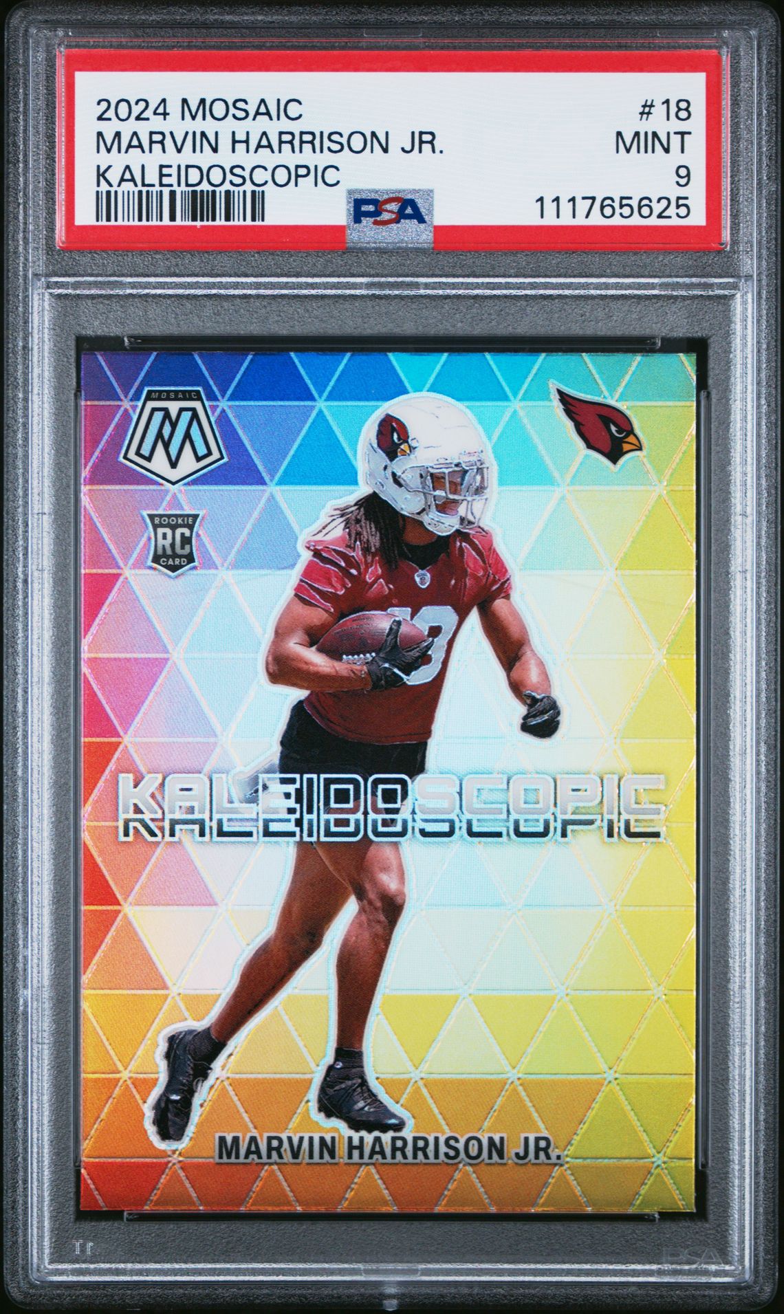 2024 Panini Mosaic Kaleidoscopic Marvin Harrison Jr. #18 Mint 9 front