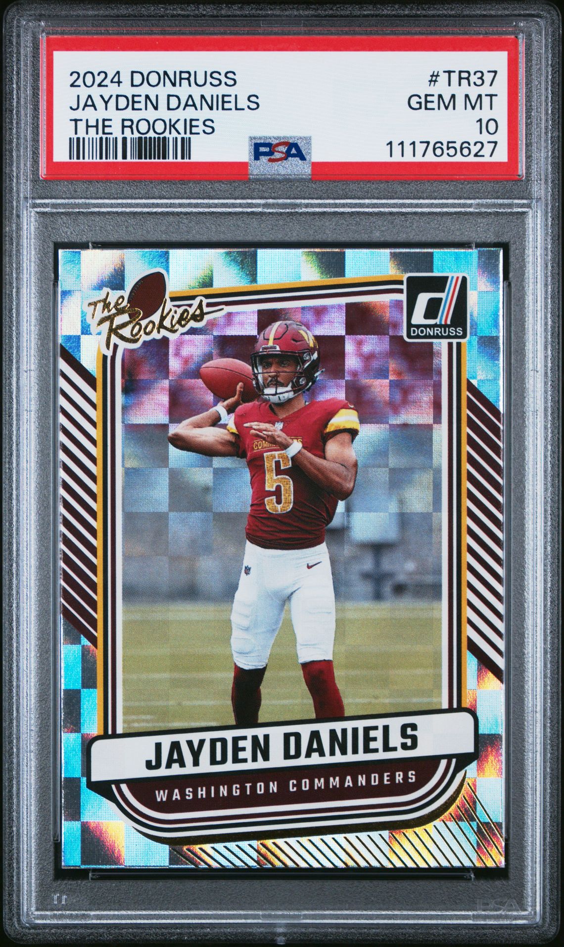 2024 Panini Donruss The Rookies Jayden Daniels #Tr37 Gem Mt 10 front