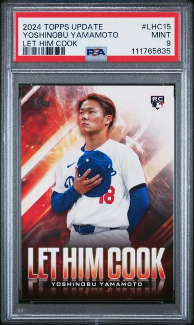 2024 Topps Update Let Him Cook Yoshinobu Yamamoto #Lhc15 Mint 9 front