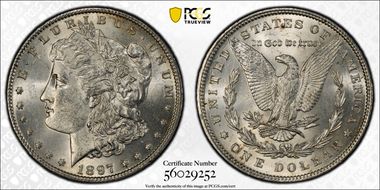 1897 $1 MS62