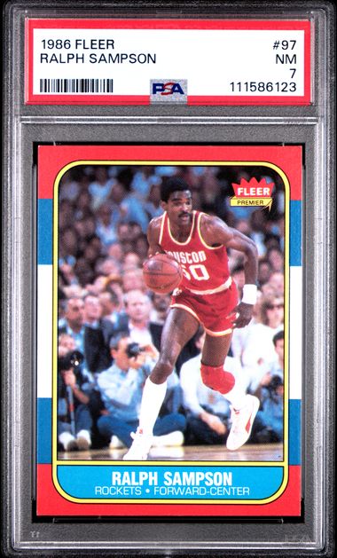 1986 Fleer Ralph Sampson #97 Nm 7 front