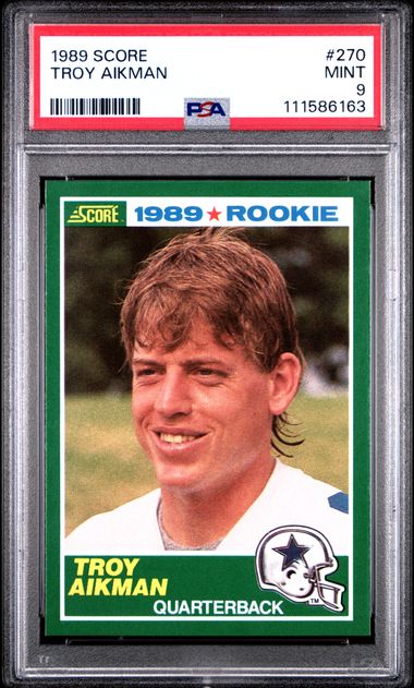 1989 Score Troy Aikman #270 Mint 9 front