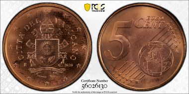 2020-R € 0.05 MS68RD