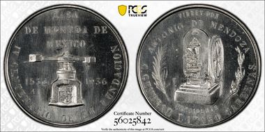 1936 Medal Grove-490a Ag Casa De Moneda MS64