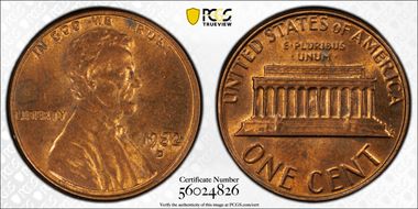 1982-D 1C Bronze MS62RB