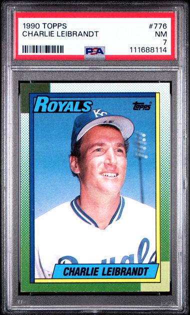 1990 Topps Charlie Leibrandt #776 Nm 7 front