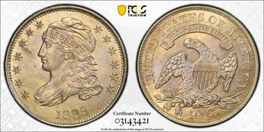 1829 10C Small 10C MS63