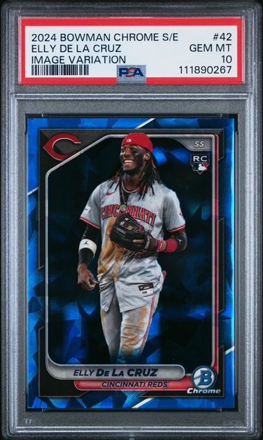 2024 Bowman BOWMAN CHROME SAPPHIRE EDITION IMAGE VARIATION #42 Elly De La Cruz front