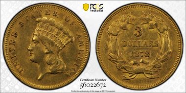 1878 $3 AU55