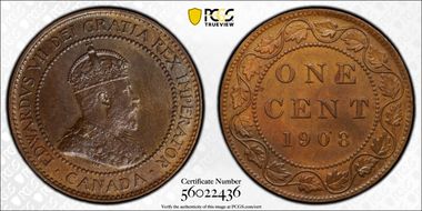 1908 1C Large/Small Obv. MS63BN