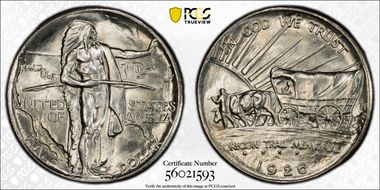 1926 50C Oregon MS66