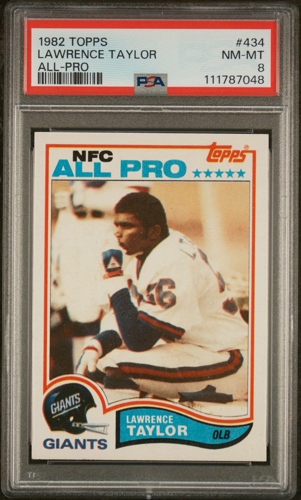 1982 Topps TOPPS ALL-PRO #434 Lawrence Taylor front