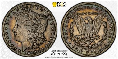 1893-CC $1 VF35
