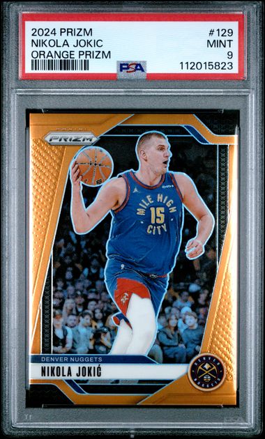 2024 Panini Prizm Orange #129 Nikola Jokic front
