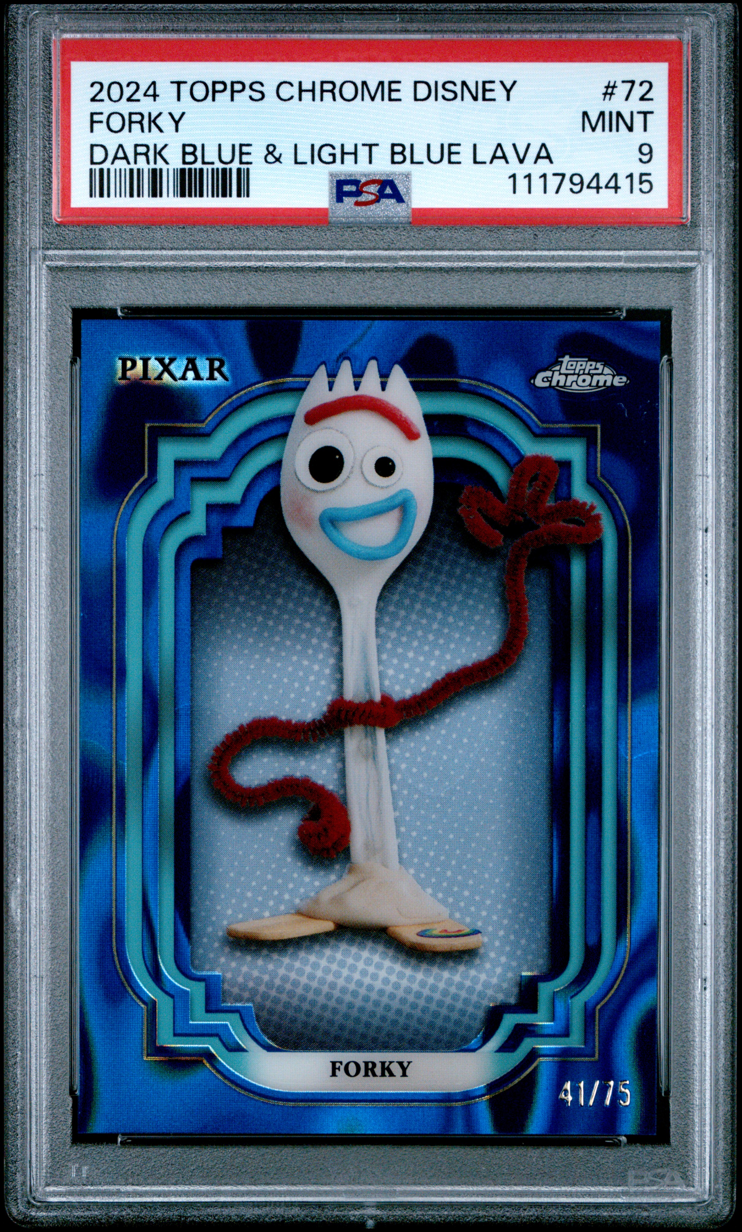 2024 #72 Forky PSA 9 Topps Chrome Disney