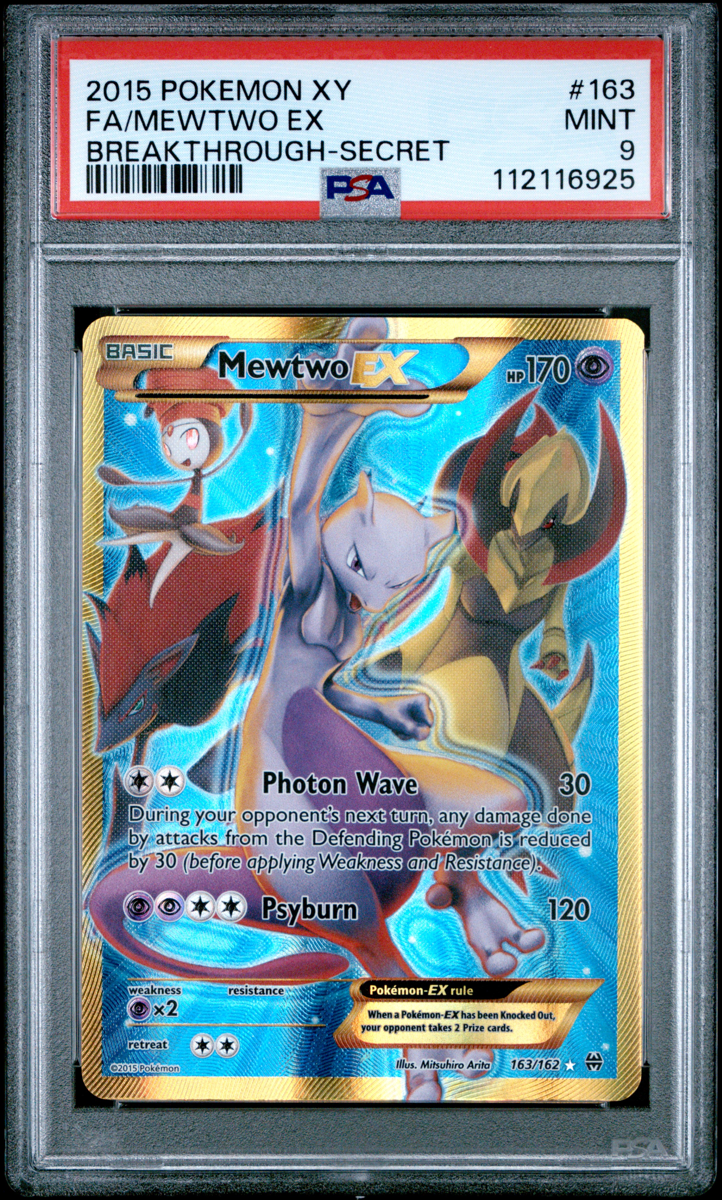 pokemon card mewtwo ex secret rare Ryan Suarez's 2015 Xy Breakthrough Full Art / #163 PSA 9 cementing its place as a must Team Rocket's Mewtwo EX 2025