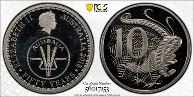 2016 10C 50 Yrs Decimal Currency PR65DCAM