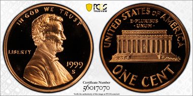 1999-S 1C PR69DCAM