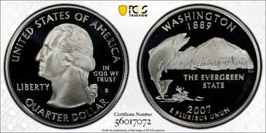 2007-S 25C Washington Silver PR69DCAM